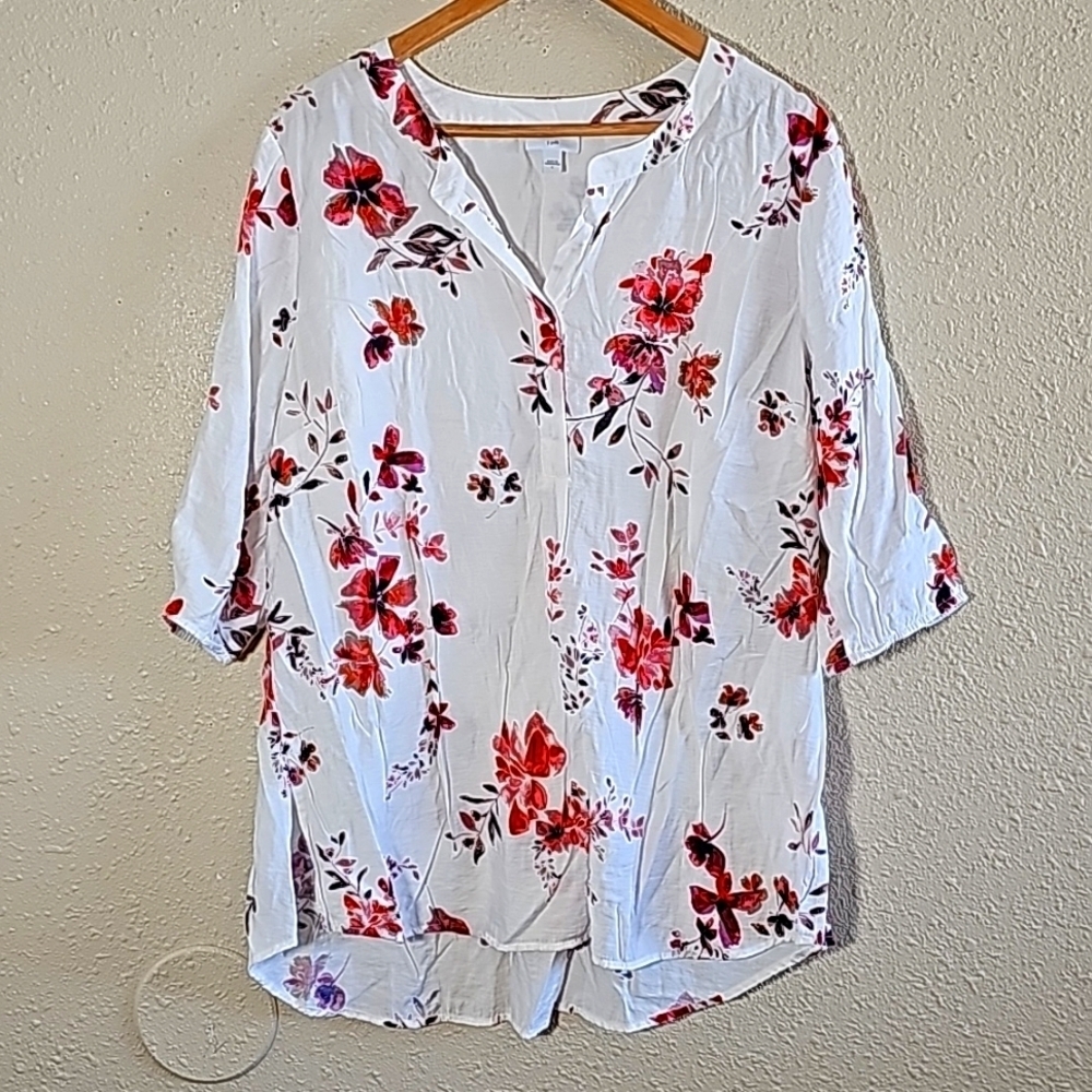 J. Jill Floral Tunic Top